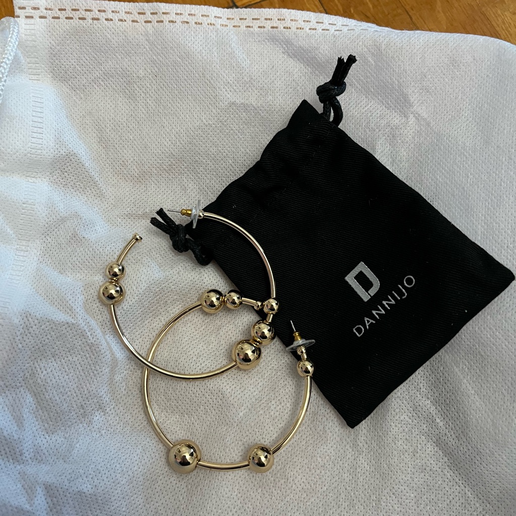 Dannijo Gold Hoop Earrings 100$